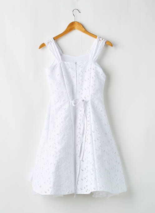 Robe mi-longue blanc CHRISTELLA fille