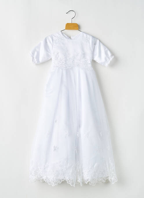 Robe mi-longue blanc CHRISTELLA fille