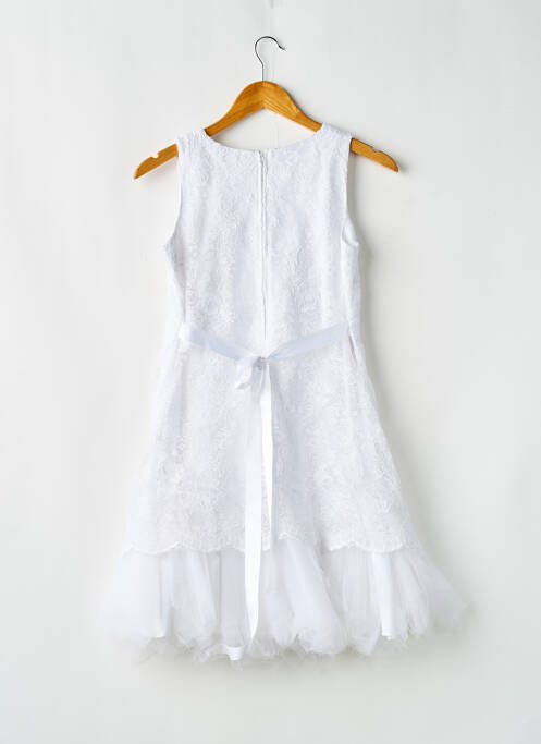 Robe mi-longue blanc CHRISTELLA fille