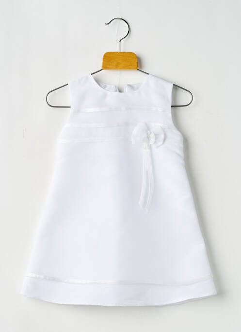 Robe mi-longue blanc PASSANELA fille