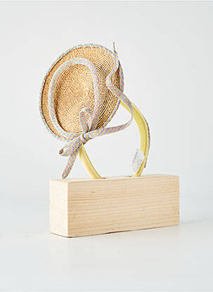Chapeau sélection tenue de soirée jaune MARZI femme