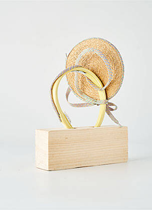 Chapeau sélection tenue de soirée jaune MARZI femme