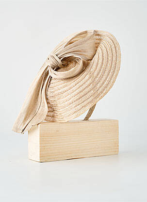 Chapeau sélection tenue de soirée beige CELINE ROBERT femme