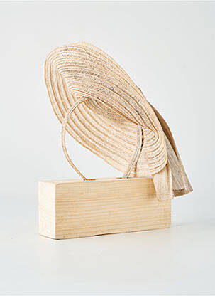 Chapeau sélection tenue de soirée beige CELINE ROBERT femme