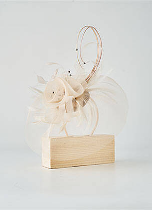 Chapeau sélection tenue de soirée beige fonce MADDOX femme