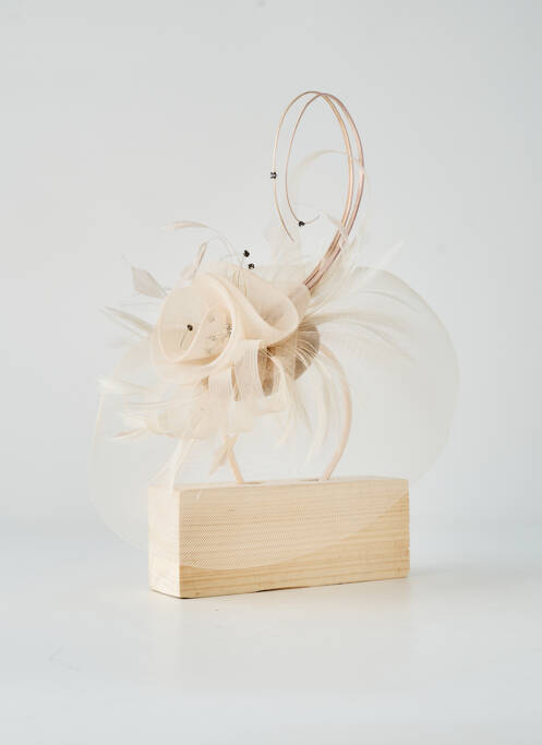 Chapeau sélection tenue de soirée beige fonce MADDOX femme
