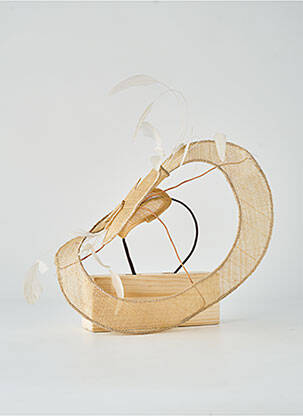 Chapeau sélection tenue de soirée beige VIRGINIE POISSON femme