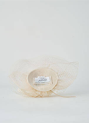 Chapeau sélection tenue de soirée beige COMPLIT femme