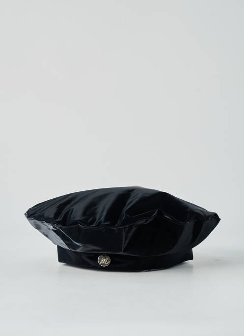 Chapeau forme béret noir ROSSOMENTA femme