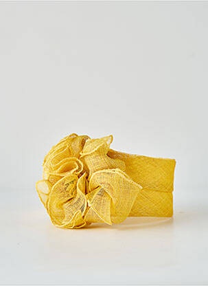 Chapeau sélection tenue de soirée jaune LES CHAPEAUX DE LISA femme