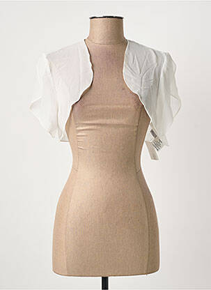 Boléro manches courtes beige ASCIA femme