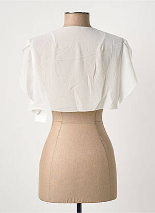 Boléro manches courtes beige ASCIA femme