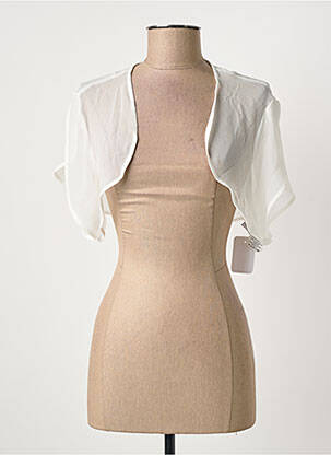 Boléro manches courtes beige ASCIA femme