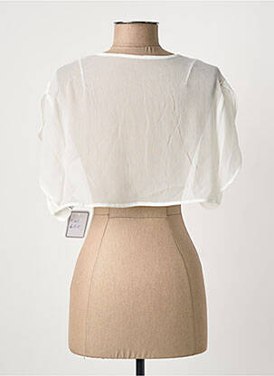 Boléro manches courtes beige ASCIA femme