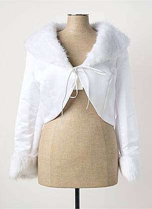 Boléro poignets revers blanc DH MARIAGE femme