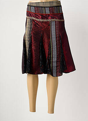 Jupe mi-longue noir ASSIA BOUNOU femme