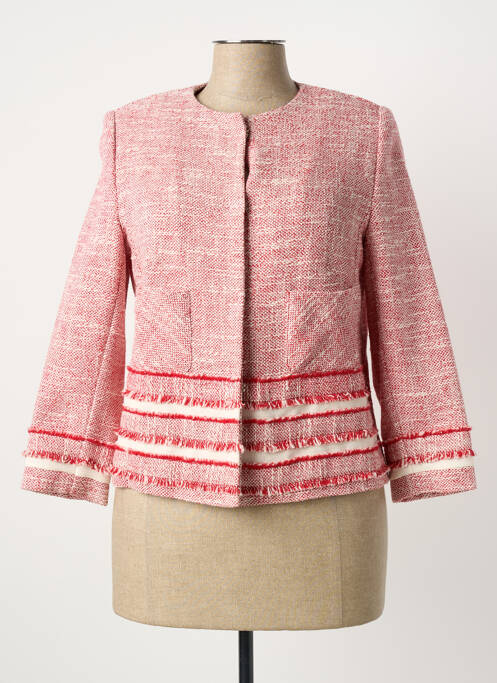 Veste chic poches rouge DANNA BY RKNA femme