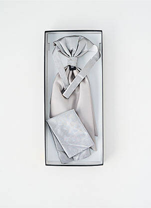Cravate maintien élastique argent DIGEL homme