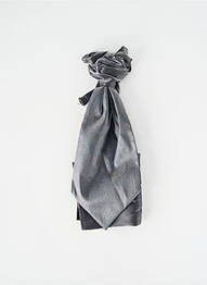 Cravate effet matière satinée argent CAVALIERE CEREMONY homme