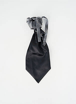 Cravate effet matière satinée argent CAVALIERE CEREMONY homme