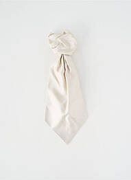Cravate effet matière satinée beige CAVALIERE CEREMONY homme