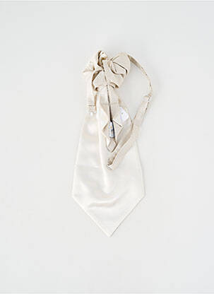 Cravate imprimé fantaisie beige CAVALIERE CEREMONY homme