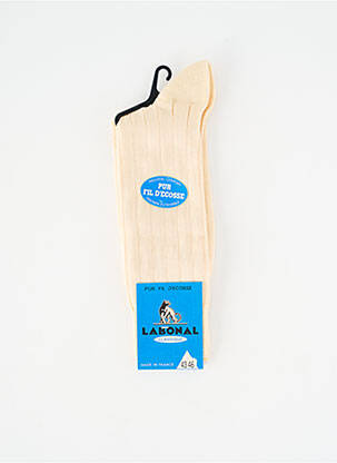 Chaussettes stretch beige LABONAL homme