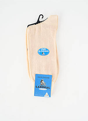 Chaussettes stretch beige LABONAL homme
