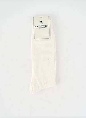 Chaussettes stretch beige MAN STORY homme