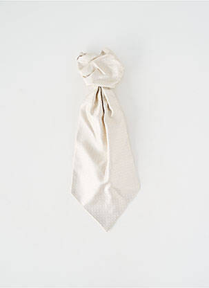 Cravate effet matière satinée beige CAVALIERE CEREMONY homme