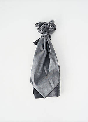Cravate effet matière satinée argent CAVALIERE CEREMONY homme