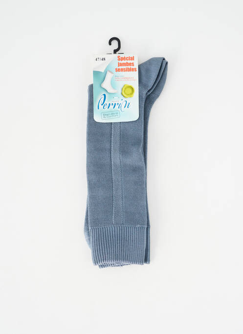 Chaussettes stretch gris PERRIN homme