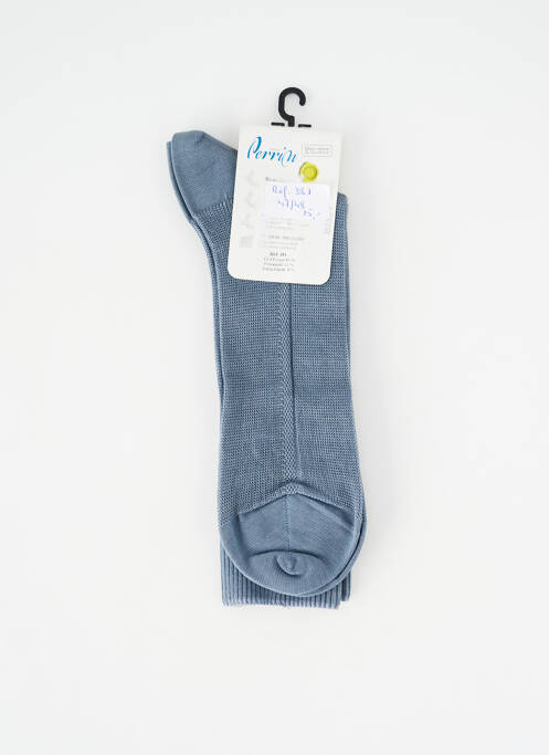Chaussettes stretch gris PERRIN homme