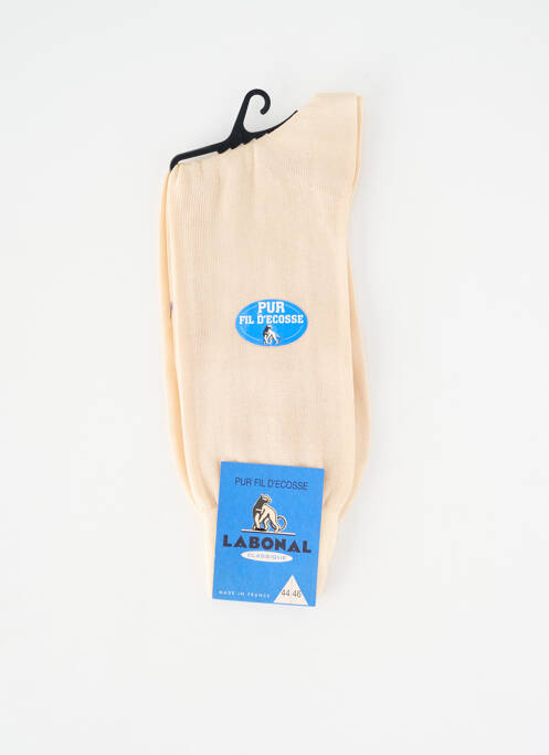 Chaussettes stretch beige LABONAL homme