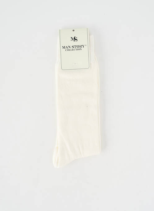Chaussettes stretch beige MAN STORY homme