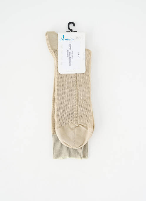 Chaussettes beige PERRIN homme