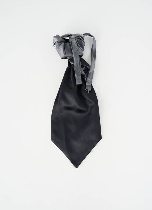 Cravate effet matière satinée argent CAVALIERE CEREMONY homme