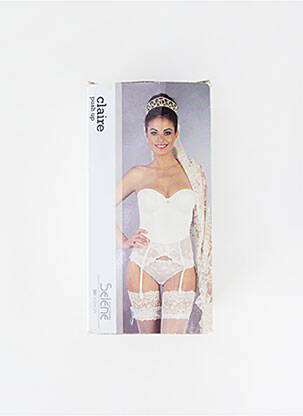 Ensemble lingerie fermeture agrafe blanc SELENE femme