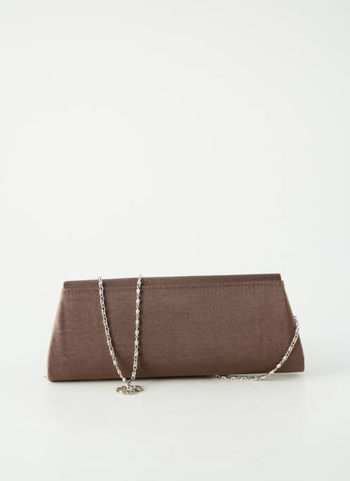 Sac bandoulière forme rectangulaire marron BELLE WOMEN femme