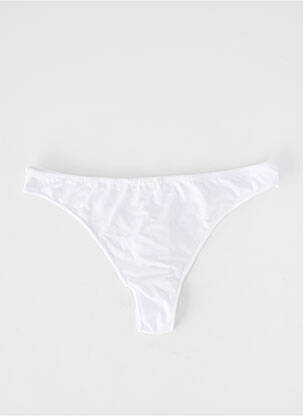 Tanga stretch blanc LUNA femme