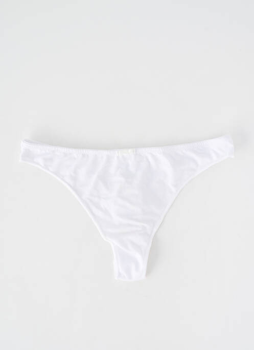 Tanga stretch blanc LUNA femme