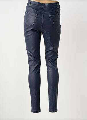 Pantalon slim taille haute taille haute bleu MARBLE femme