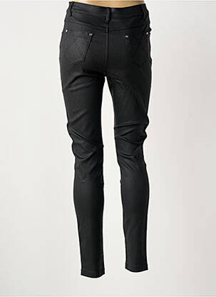 Pantalon slim taille haute taille haute noir MARBLE femme