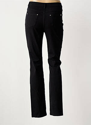 Jeans coupe slim stretch taille haute noir MARBLE femme