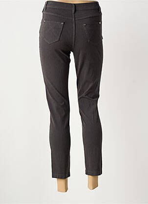 Jeans coupe slim stretch taille haute gris MARBLE femme