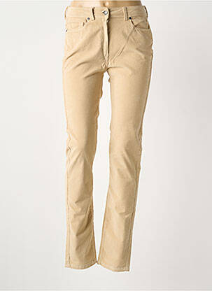 Pantalon slim taille haute taille haute beige SAINT JAMES femme