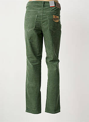 Jeans coupe slim stretch taille basse vert ASCARI femme