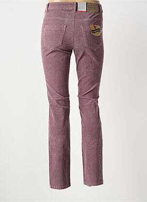 Jeans coupe slim stretch taille basse violet ASCARI femme