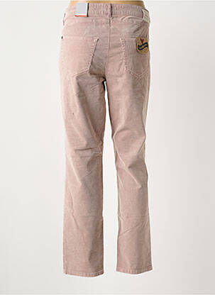Pantalon droit stretch taille normale rose ASCARI femme