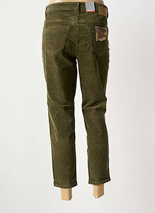 Pantalon 7/8 stretch taille normale vert ASCARI femme